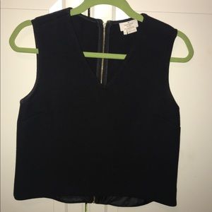 Kate Spade Wool V-Neck Crop Top
